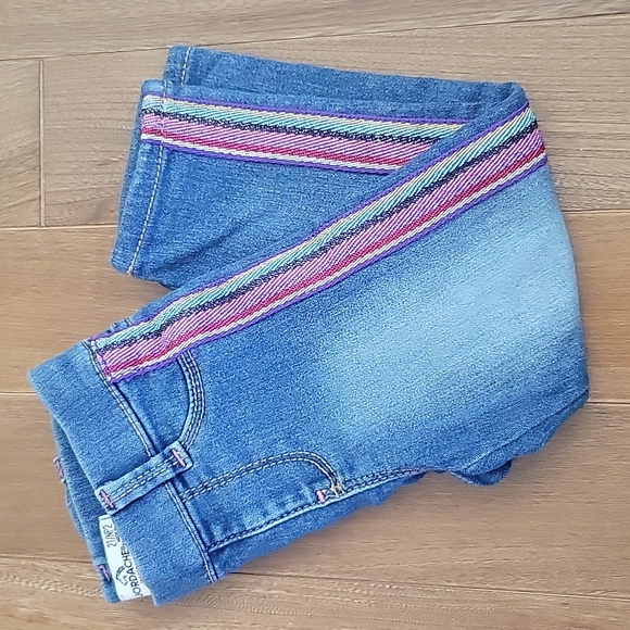 Girls Jordache jegging blue pink stripe 2T - Picture 1 of 6